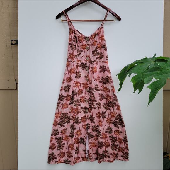 a.n.a. Buttoned Midi Dress Pink XS - Picture 1 of 12